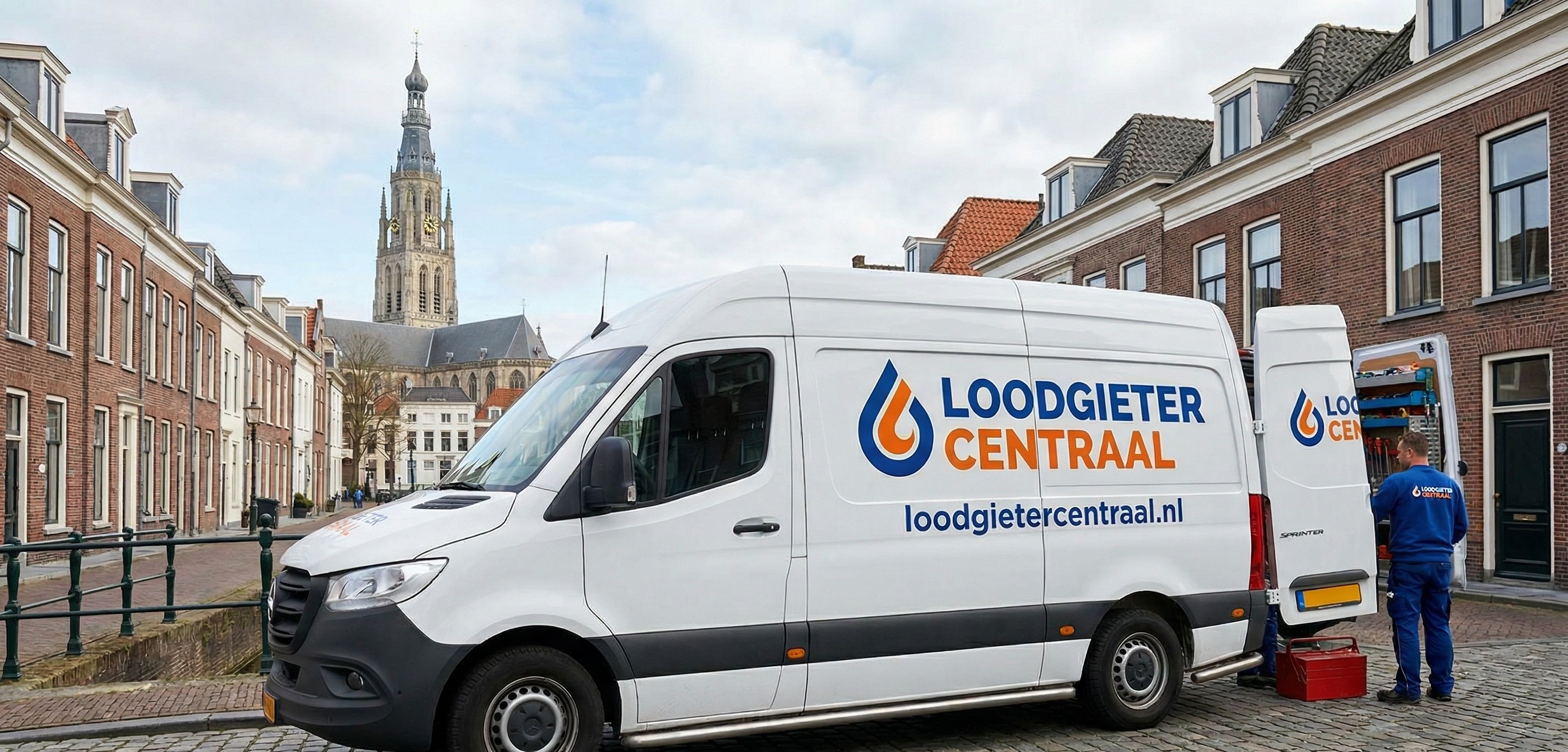 LoodgieterCentraal bestelbus voor de Grote Kerk in Breda